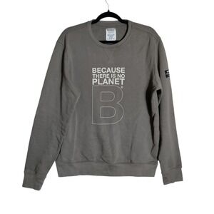 Ecoalf Because There Is No‎ Planet B Sweatshirt Recycled Organic Cotton Brown L